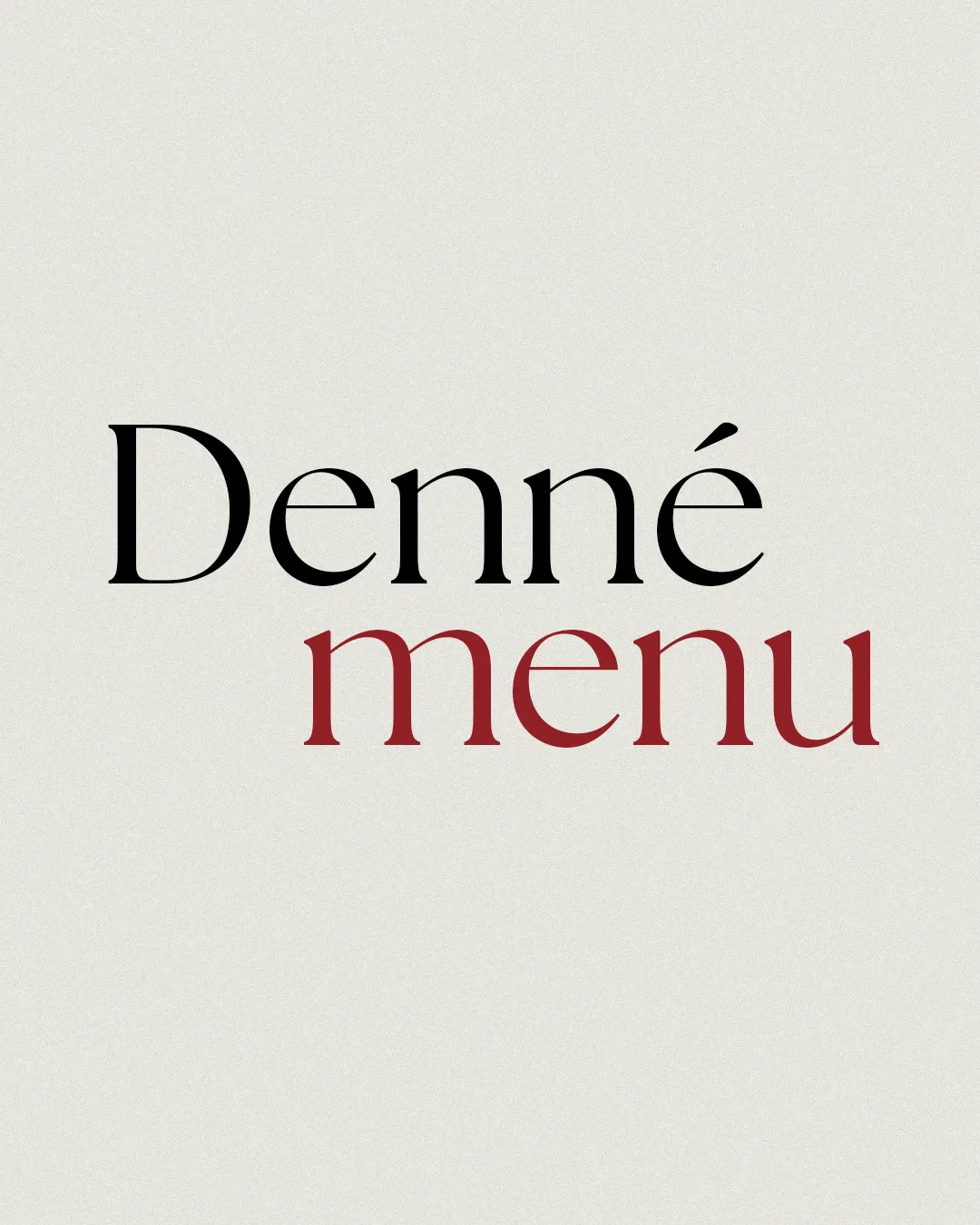 Denné menu Retro Ristorante